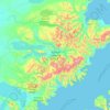 Katmai National Park topographic map, elevation, terrain