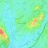 South Huntington topographic map, elevation, terrain