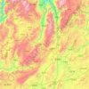 Xundian Hui and Yi Autonomous County topographic map, elevation, terrain