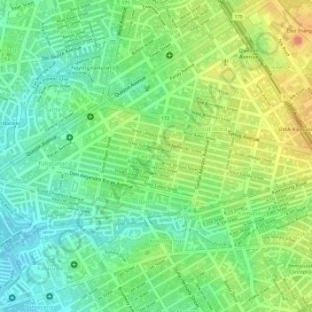 Laging Handa topographic map, elevation, terrain