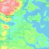 Chonchi topographic map, elevation, terrain