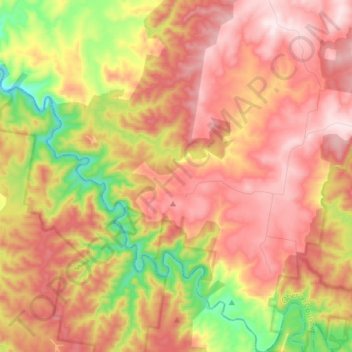 Ballyroe topographic map, elevation, terrain