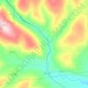 Preston-Potter Hollow topographic map, elevation, terrain