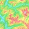 Abondance topographic map, elevation, terrain