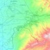Piskent district topographic map, elevation, terrain