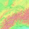 Switzerland topographic map, elevation, terrain