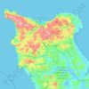 Cherbourg topographic map, elevation, terrain