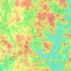 Jämsä topographic map, elevation, terrain