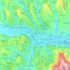 Iași topographic map, elevation, terrain