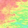 Felch Township topographic map, elevation, terrain