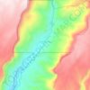 Jemez Springs topographic map, elevation, terrain