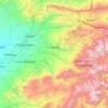 Shakhrisabz District topographic map, elevation, terrain