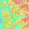 Mölndals kommun topographic map, elevation, terrain