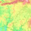 Langonnet topographic map, elevation, terrain