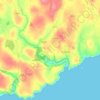 Stradbally topographic map, elevation, terrain
