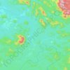 Tinto topographic map, elevation, terrain