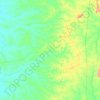 Cristalândia topographic map, elevation, terrain