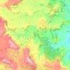 uMngeni topographic map, elevation, terrain