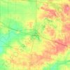 Kosciusko County topographic map, elevation, terrain