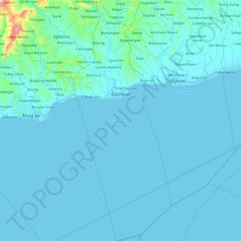 Guimbal topographic map, elevation, terrain