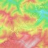 Fourtou topographic map, elevation, terrain