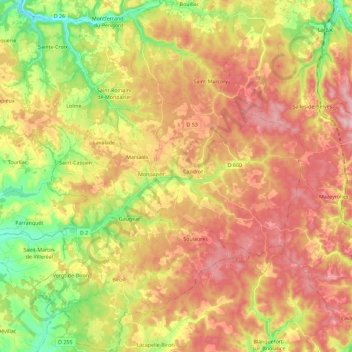 24540 topographic map, elevation, terrain
