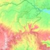 Tulcán topographic map, elevation, terrain