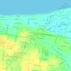Torquay topographic map, elevation, terrain