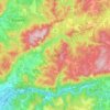 Wazuka topographic map, elevation, terrain