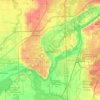 Channahon topographic map, elevation, terrain