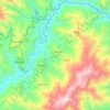 Phor topographic map, elevation, terrain