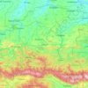 Lovech topographic map, elevation, terrain