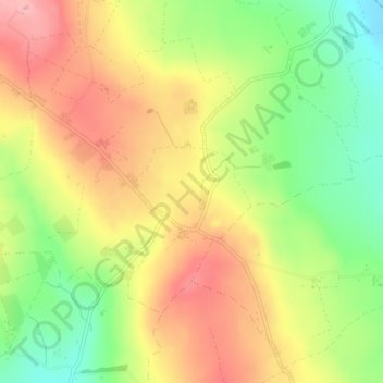 Picketstown topographic map, elevation, terrain