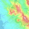 Taman Nasional Batang Gadis topographic map, elevation, terrain