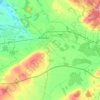Roscrea topographic map, elevation, terrain