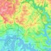 Council of the City of Ryde topographic map, elevation, terrain