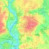 Carpentersville topographic map, elevation, terrain