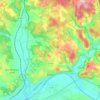 Fumel topographic map, elevation, terrain