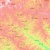 Wuqi County topographic map, elevation, terrain