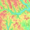 McCandless topographic map, elevation, terrain