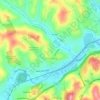 Canonsburg topographic map, elevation, terrain