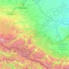 Kabardino-Balkaria topographic map, elevation, terrain