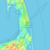 Eastham topographic map, elevation, terrain