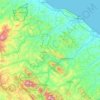 Metauro topographic map, elevation, terrain