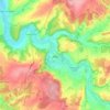 Môlay topographic map, elevation, terrain