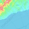 Miagao topographic map, elevation, terrain