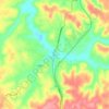 Sunbright topographic map, elevation, terrain