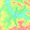 Sunbright topographic map, elevation, terrain