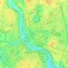Roachpond topographic map, elevation, terrain