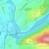 East Allentown topographic map, elevation, terrain